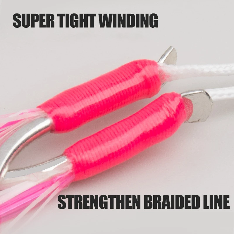 Anzuelos Jig Doble Púas UV – Acero carbono para pesca lenta - imagen 2