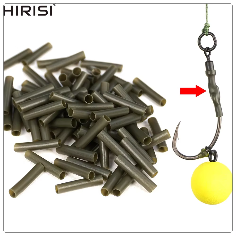 Tubos termocontraíbles Hirisi verde militar para pesca de carpa