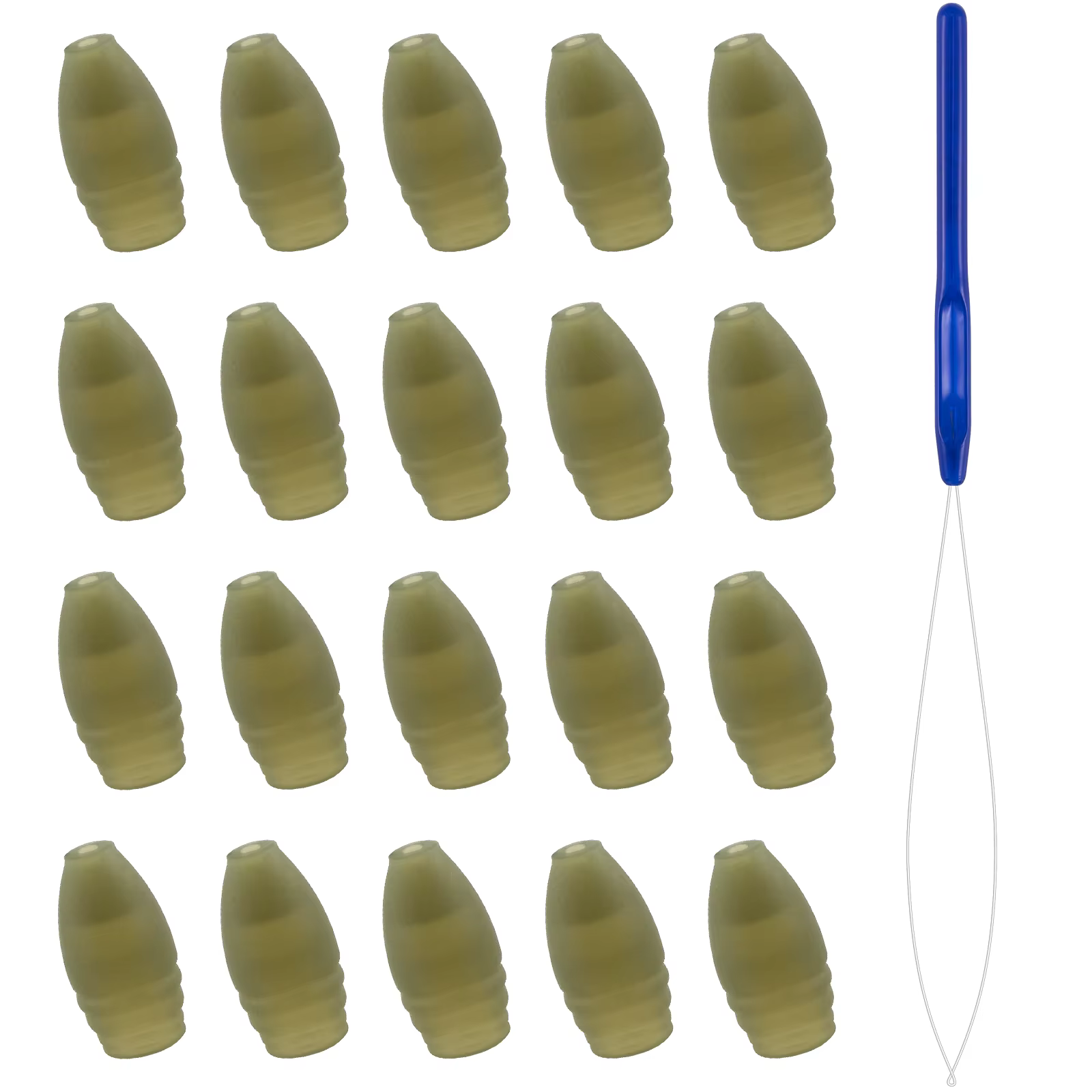 Extractor de cuentas y enhebrador para pesca de carpa