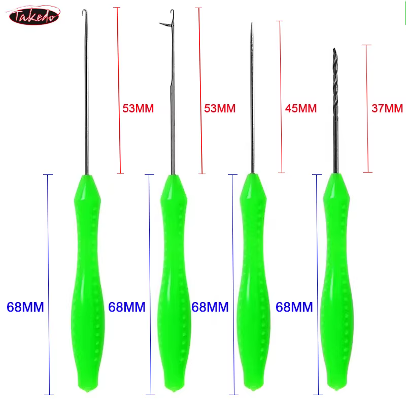 TAKEDO Kit Agujas para Boilie de Acero – Herramienta Aparejo Carpa - imagen 4