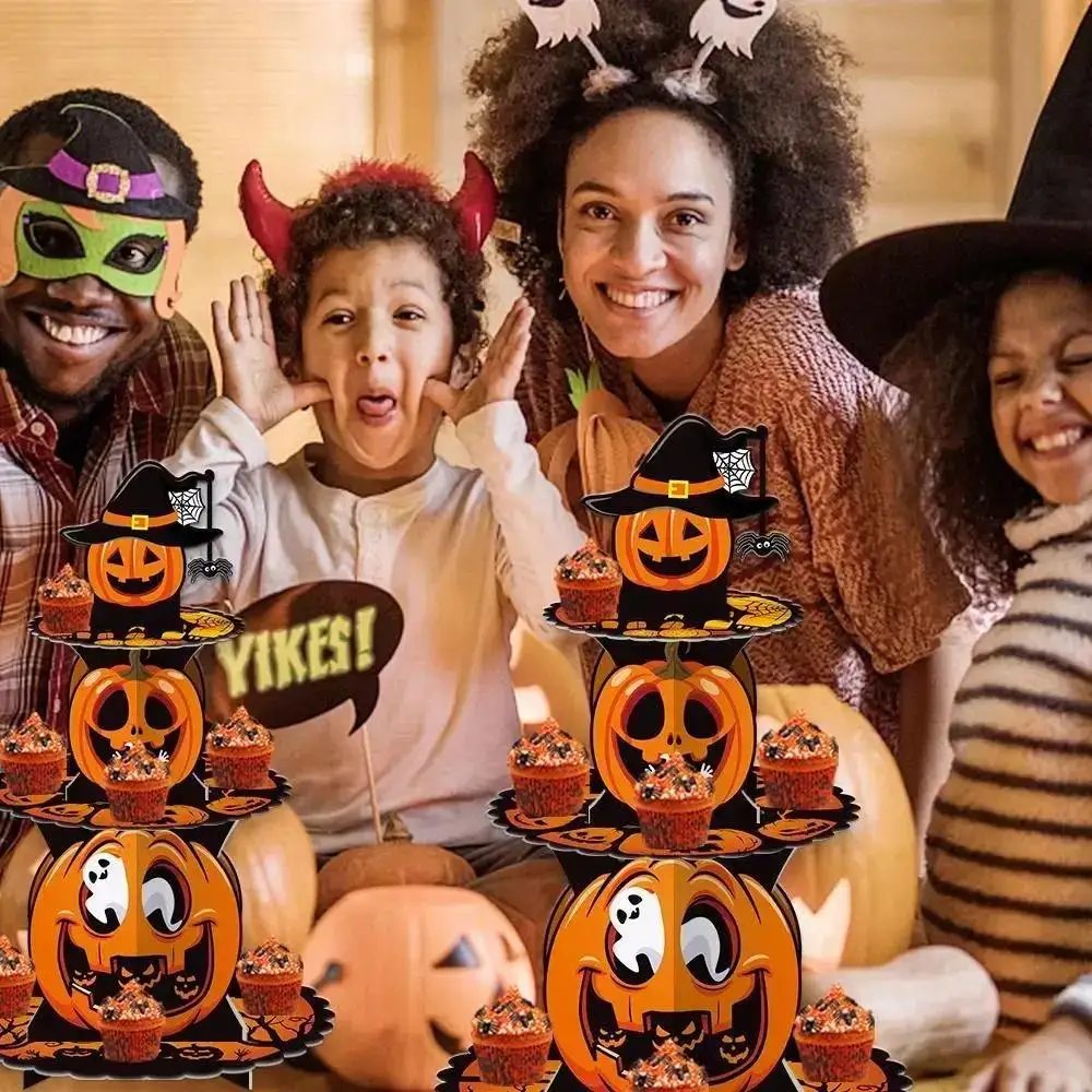 Bandeja pastel de calabaza de varias capas para Halloween - imagen 4