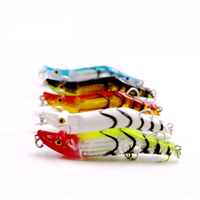Minnow VIB de ABS y pencil hundible con camarones artificiales
