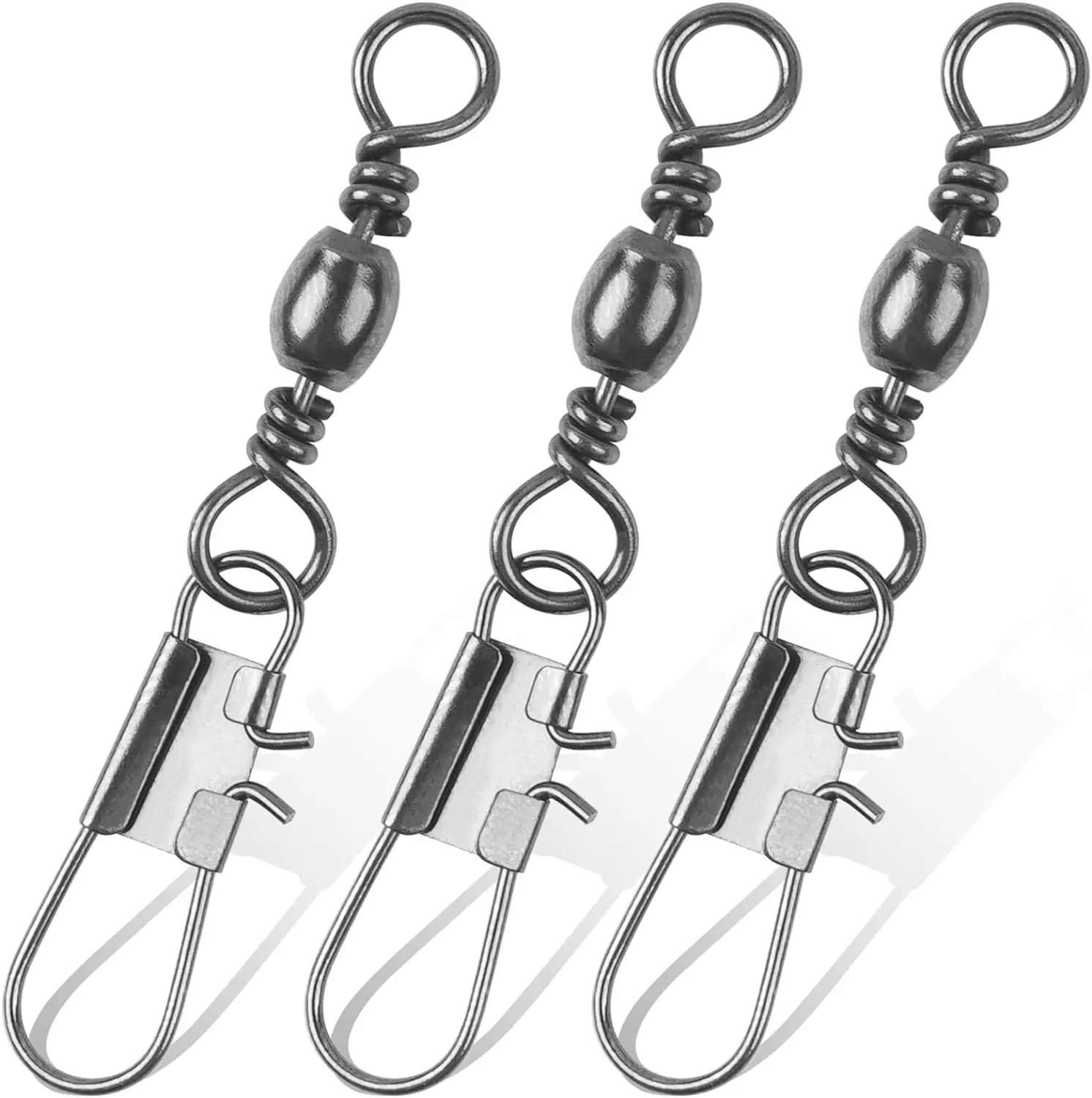 Barril giratorio de cobre con clip de seguridad para pesca - imagen 2