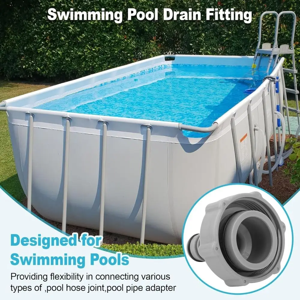 Válvula de drenaje ABS P6H1419 – Adaptador para piscina duradero
