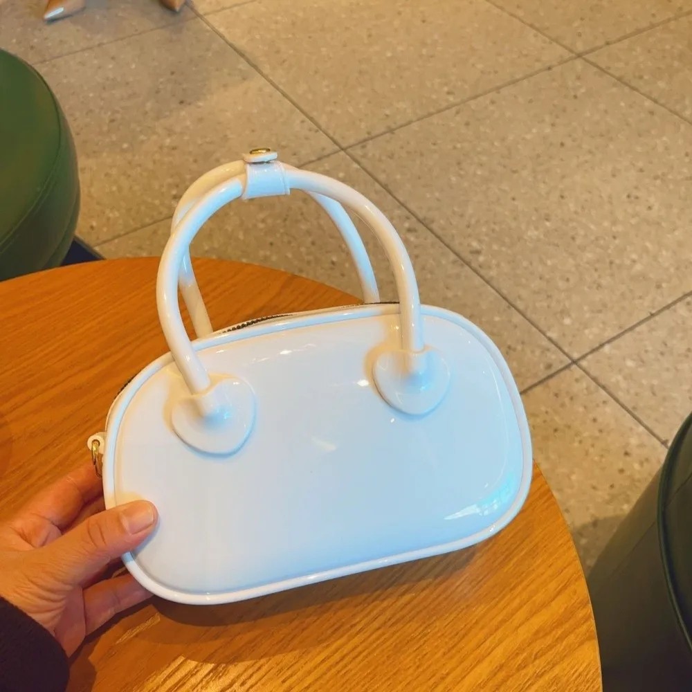 Bolsa bandolera PVC impermeable estilo jelly colores pastel - imagen 3