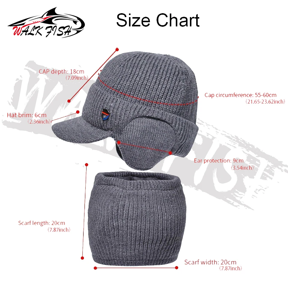 Gorra con orejas Walk Fish – Terciopelo a prueba de viento - imagen 5