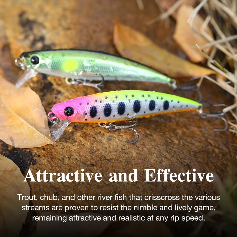 TSURINOYA INTRUDER 71S Minnow 71mm 10g – Jerkbait hundido para lubina y trucha - imagen 2