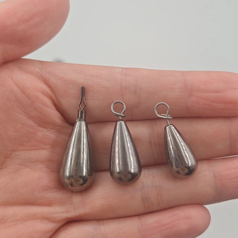 Plomada de tungsteno lágrima para anzuelo conector bala y peso extra - imagen 4