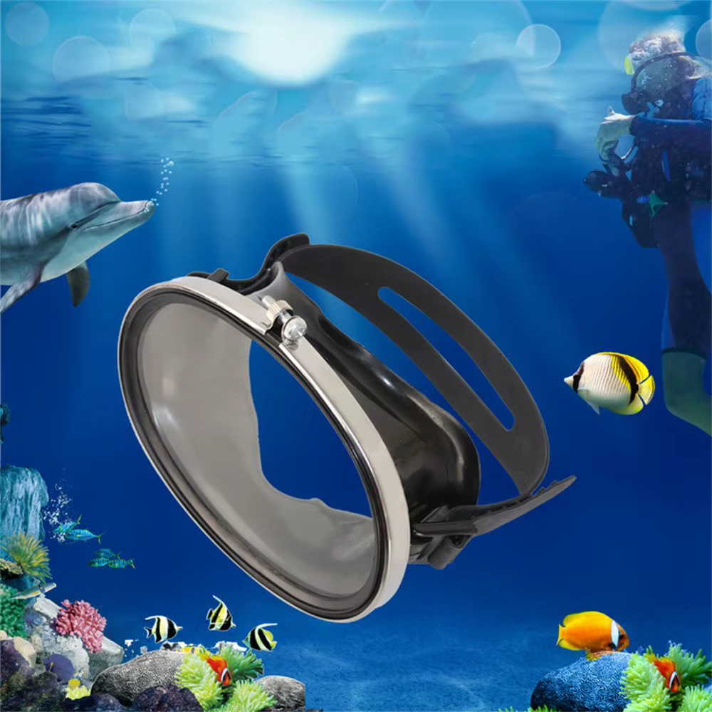 Máscara de buceo submarino – Lentes vidrio templado y vista amplia - imagen 5