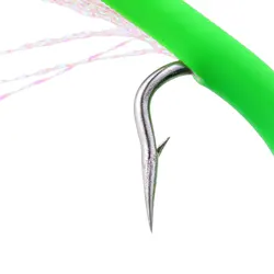 Señuelo cuchara metálica cola tubular para pesca de surf