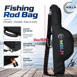 MBLN Bolsa de pesca portátil plegable PU con correa al hombro