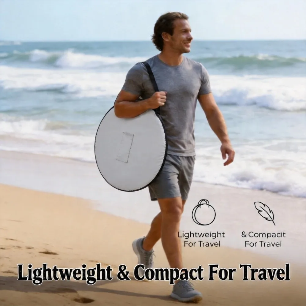 Carpa de playa portátil impermeable plegable con protección solar - imagen 4