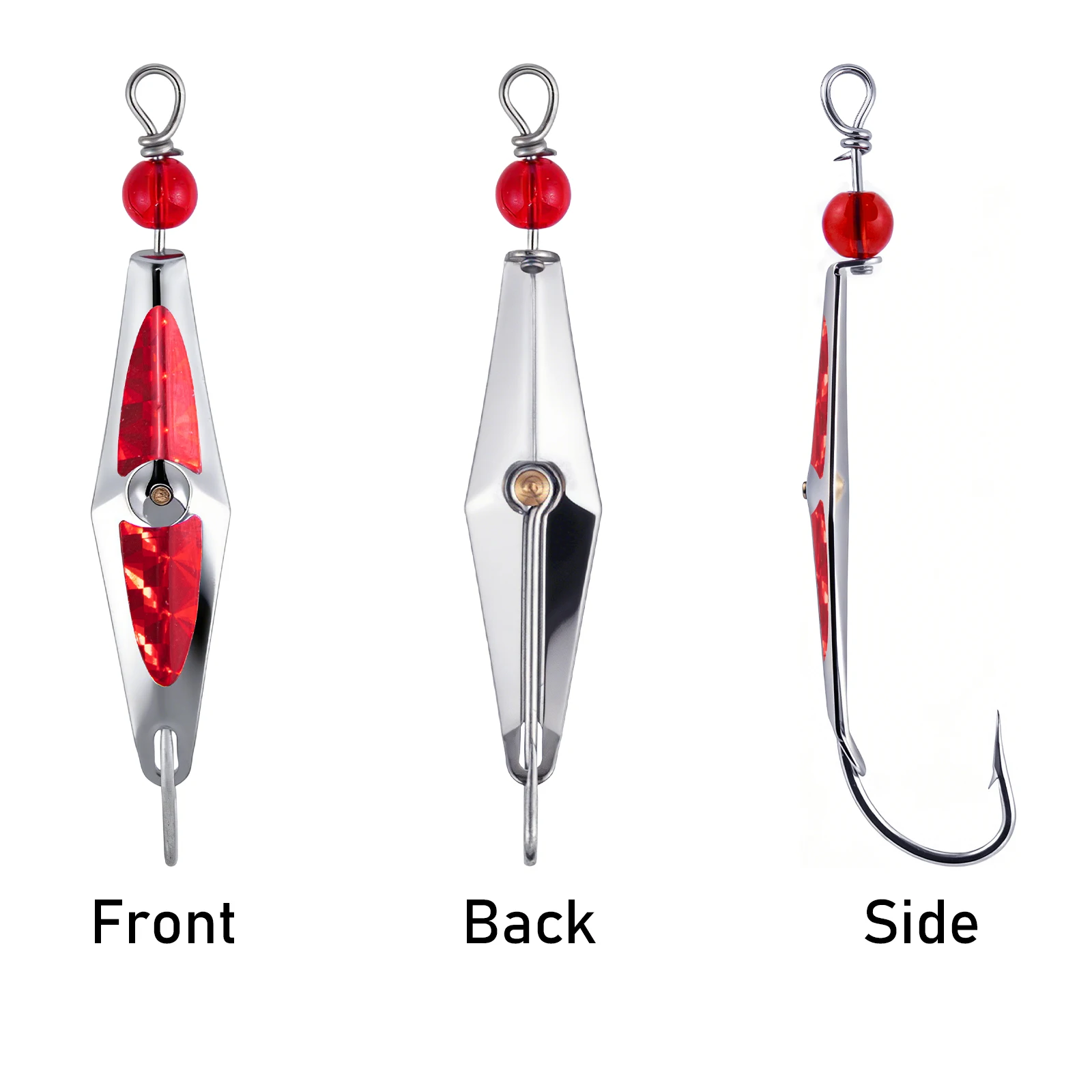 Señuelo Cuchara jig metálico para trolling, lances largos - imagen 3