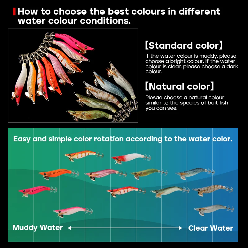 LETOYO Cebo de calamar mini que se hunde luminoso para pesca marina - imagen 5