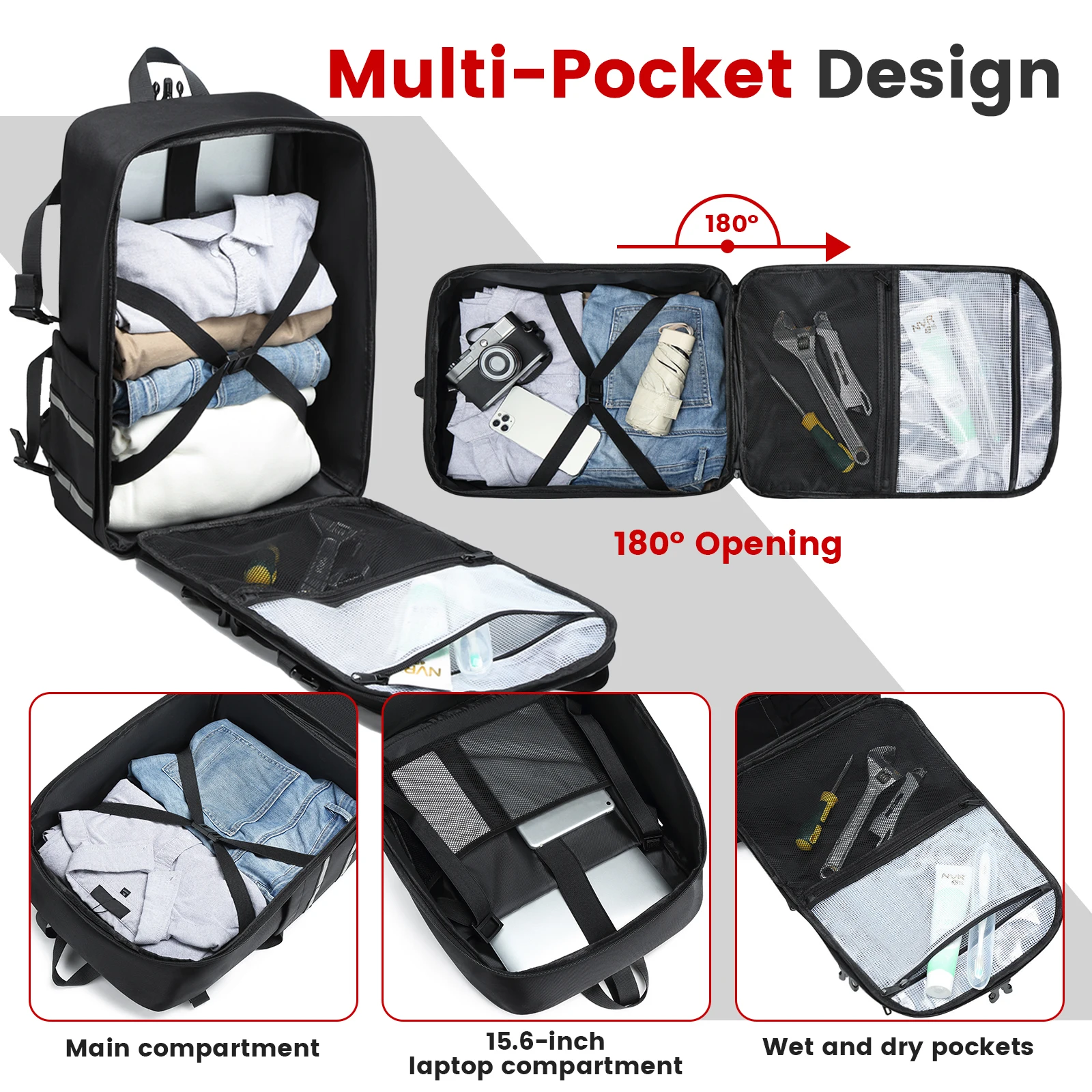 Bolsa impermeable para casco de moto, ligera y de gran capacidad - imagen 4