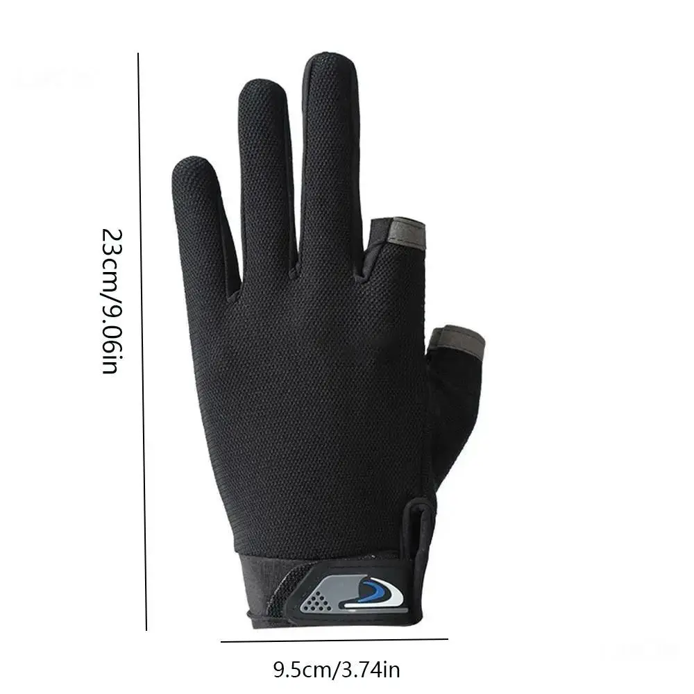 Guantes de pesca de dos dedos en color naranja