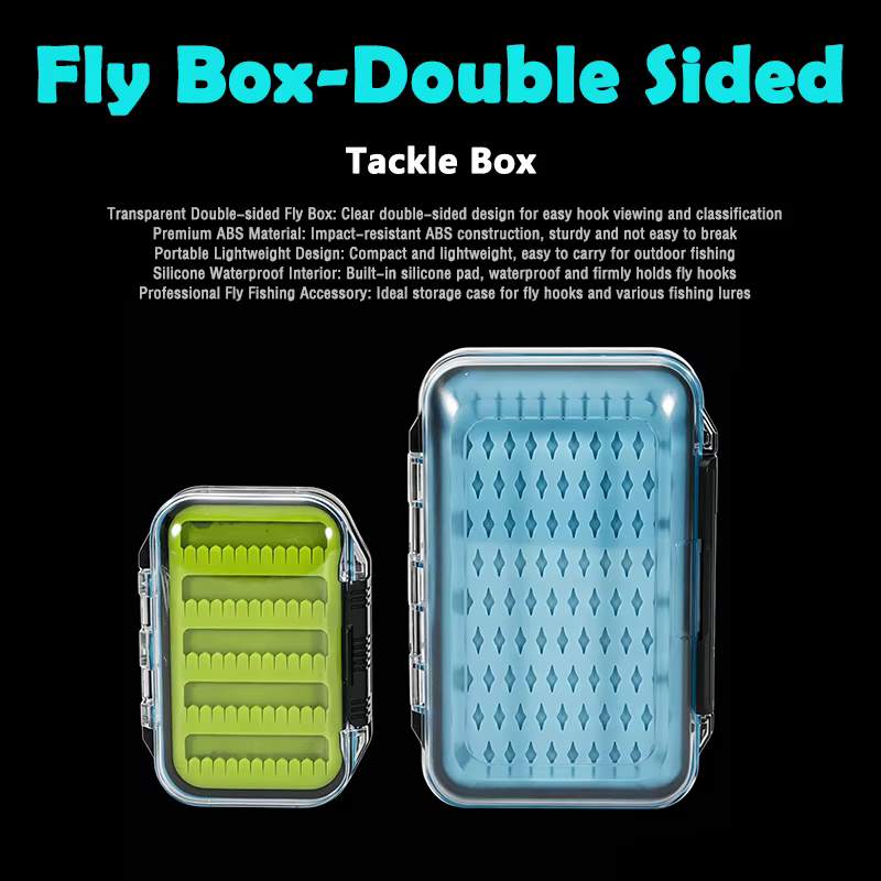 Caja de pesca ABS transparente impermeable doble cara junta silicona - imagen 3