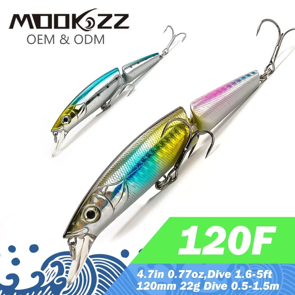 MOOKZZ Señuelo flotante dos secciones de cisterna para pesca