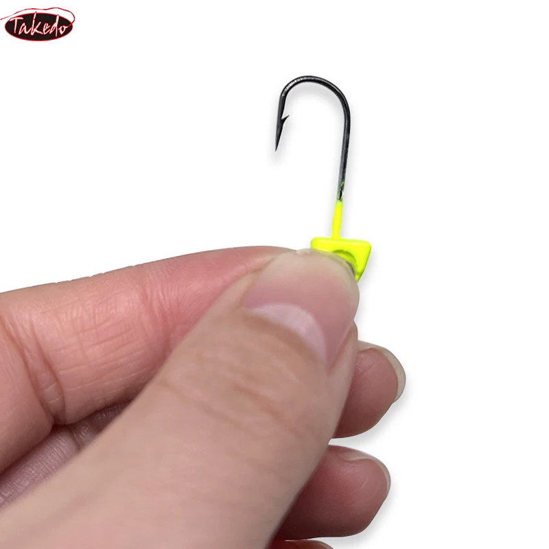 Vinilos triangulares TAKEDO JY59 – Cabeza jig plomo para pesca en roca - imagen 3