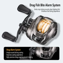 Mavllos DCPRO Carrete de baitcasting marino fundición ligero