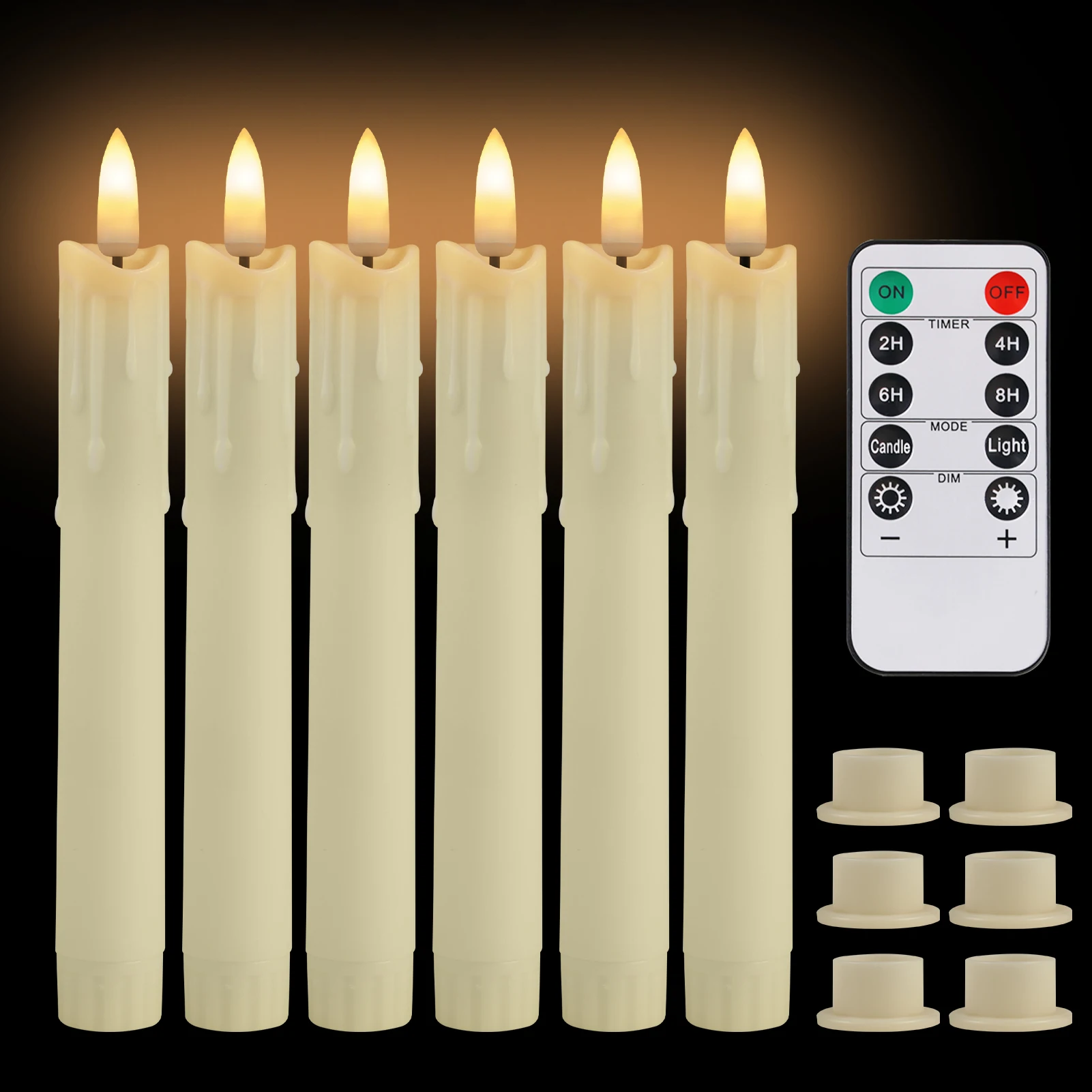 Vela LED en soporte