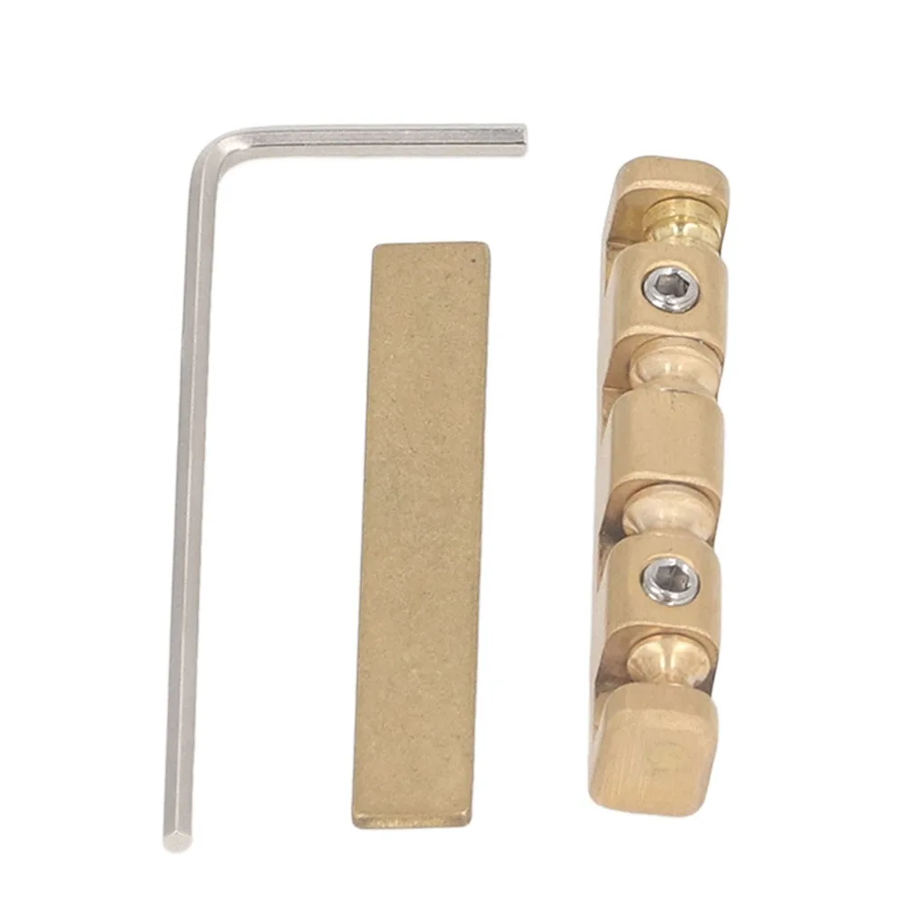 Nut de pont Bell Brass en latón dorado para bajo eléctrico - imagen 4