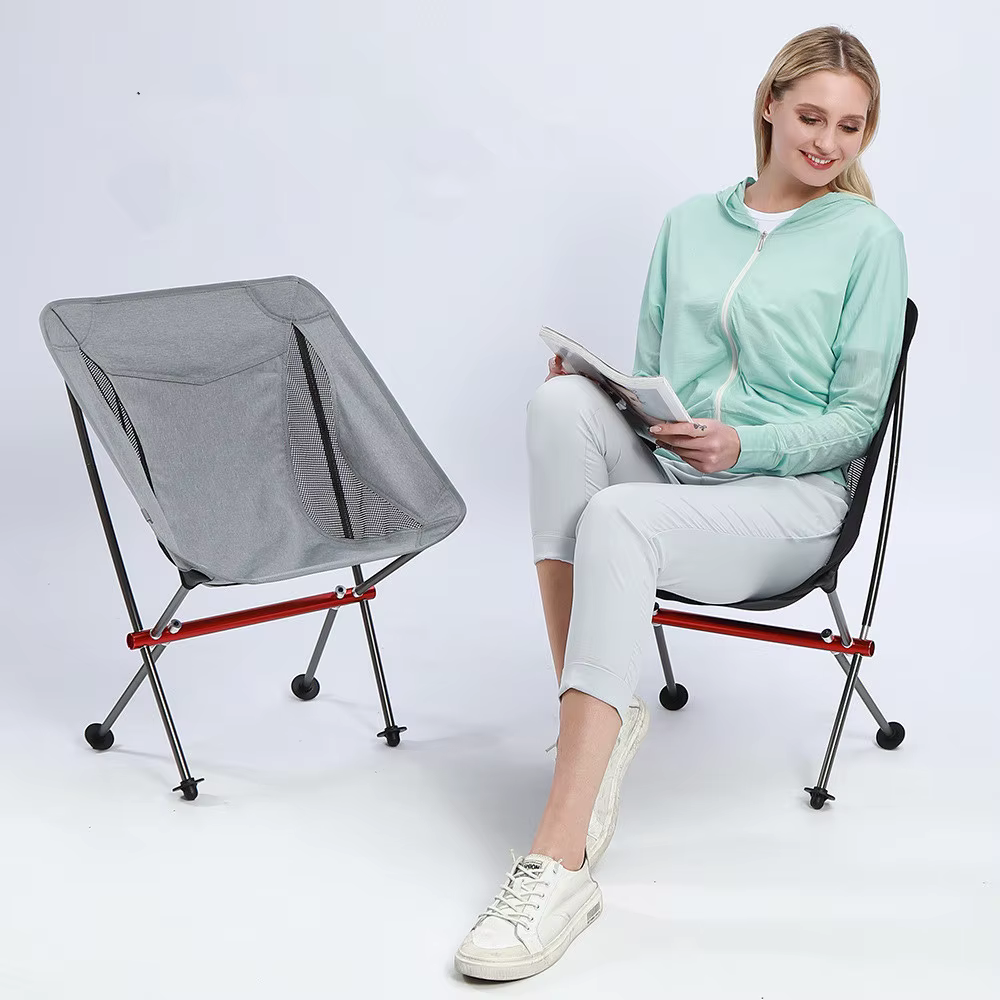 Silla plegable de pesca aluminio con bolsa - imagen 3