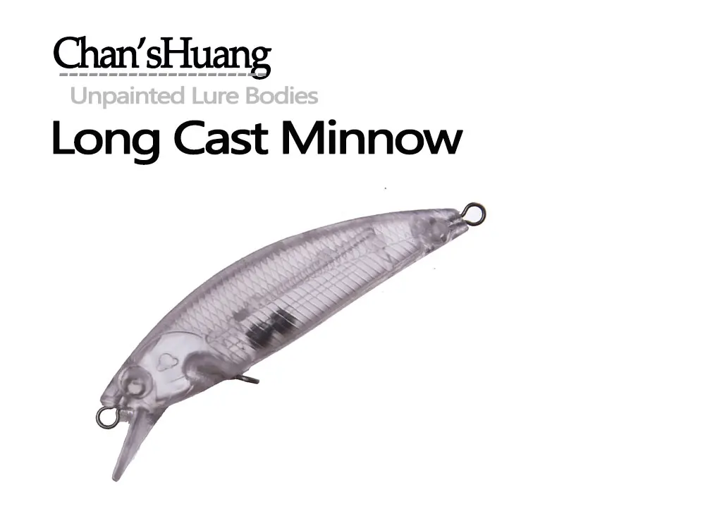 Pack de 30 cebos en blanco sin pintar tipo micro minnow para pesca