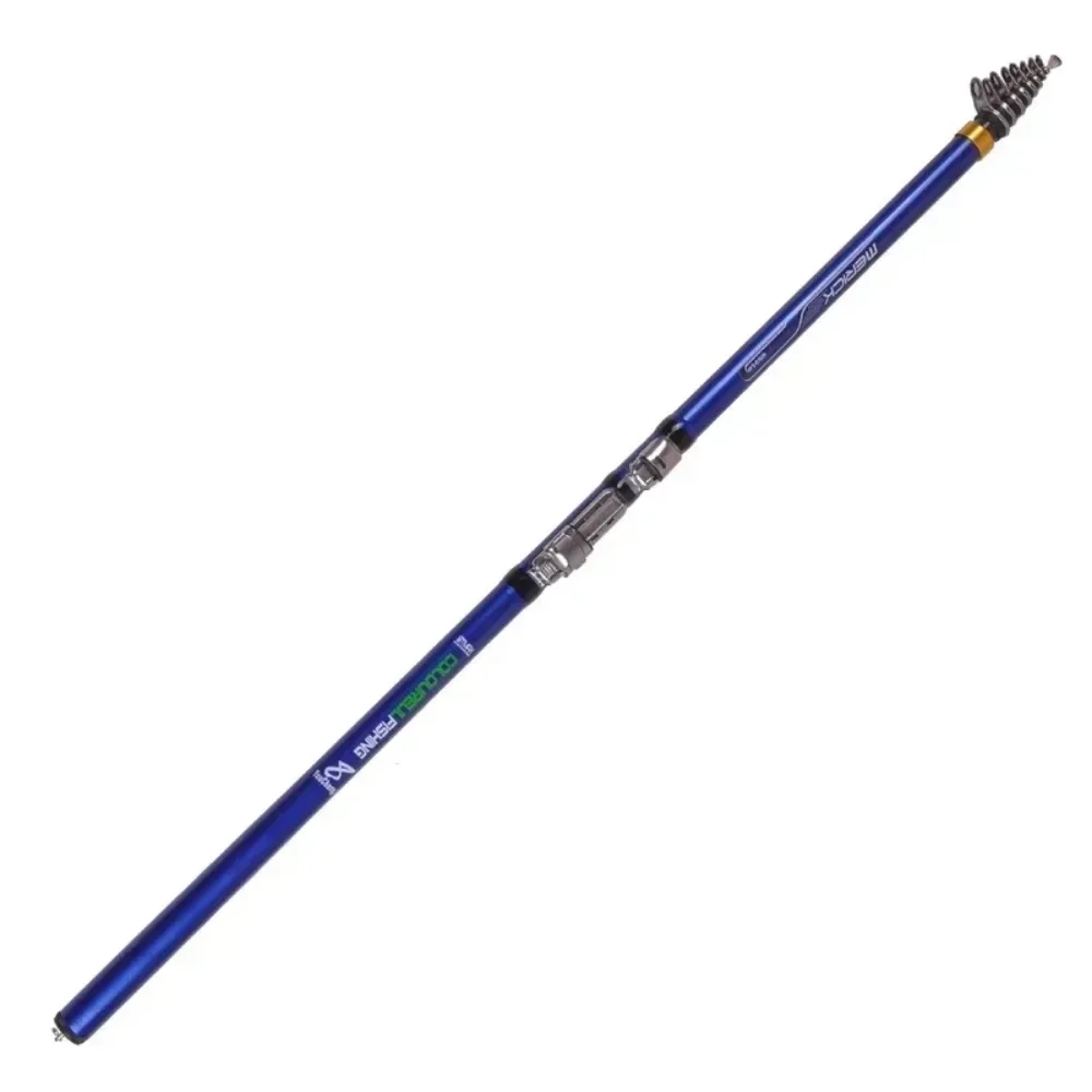 Caña giratoria telescópica de fibra carbono para surf y carpa - imagen 4