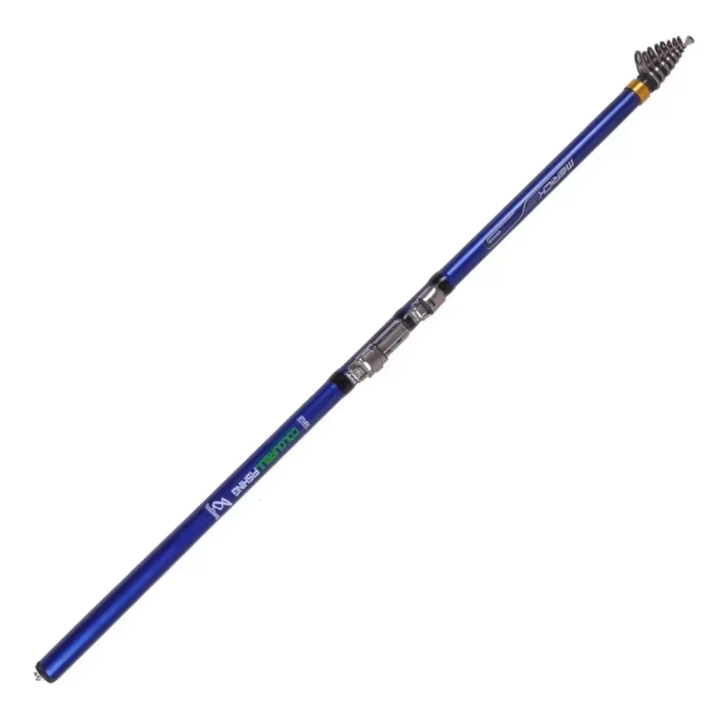 Caña giratoria telescópica de fibra carbono para surf y carpa - imagen 4