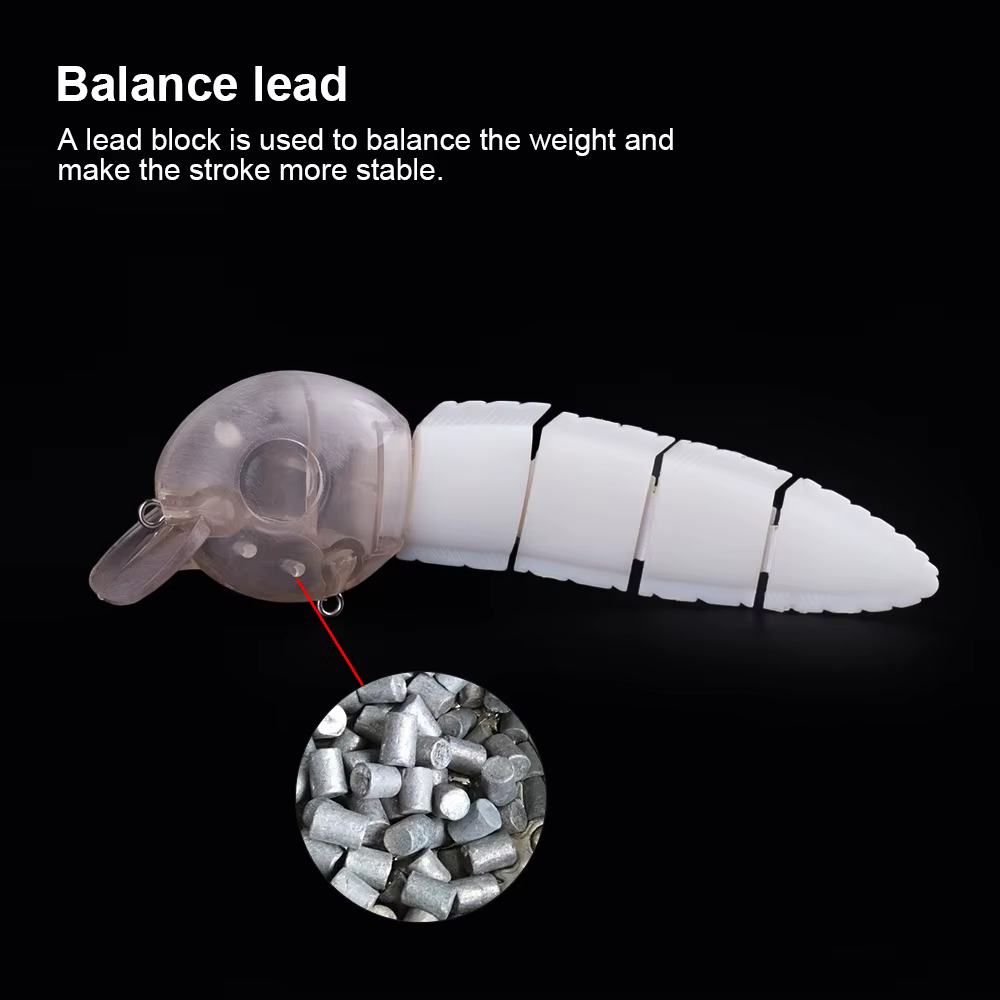 Hanlin Señuelo Wobbler Lubina Sin Pintar – Cuerpo Duro para Pesca - imagen 4