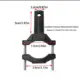 Soporte de lámpara de horquilla delantera ajustable de aluminio - imagen 2