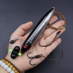 Aparejo para pesca de bagre ZYZHE con flotador y anzuelo triple