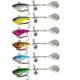 Spinnerbait giratorio con hélice y cuchara tipo jig para agua