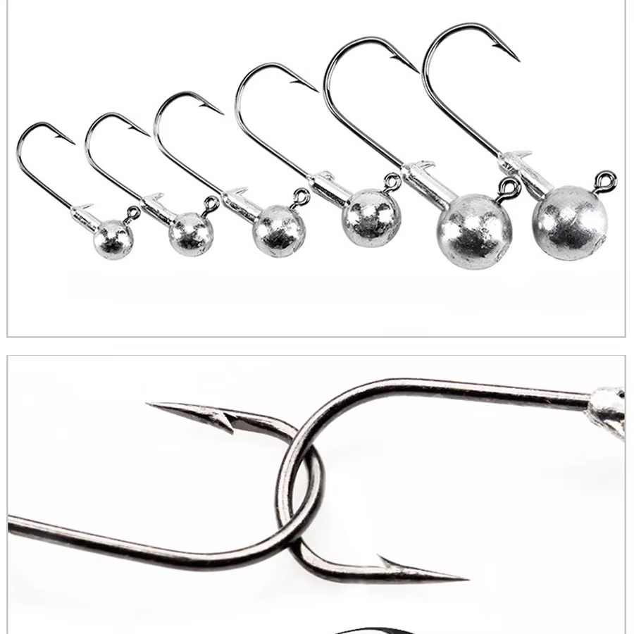 JYJ Jig Head pesado – Cabeza grande para vinilo marino - imagen 5