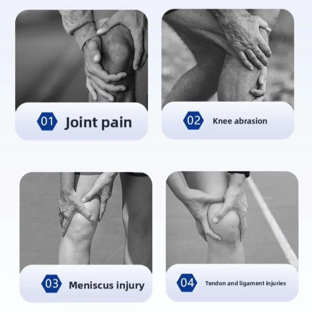 Rodilleras elásticas transpirables para compresión y soporte de rodilla