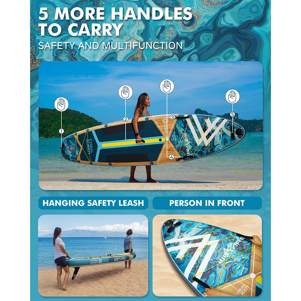 Tabla paddle surf inflable WETARE Europa para pesca SUP - imagen 3