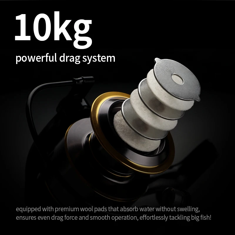 HE500-7000 Carrete ultraligero de pesca profesional – ideal para mar - imagen 5
