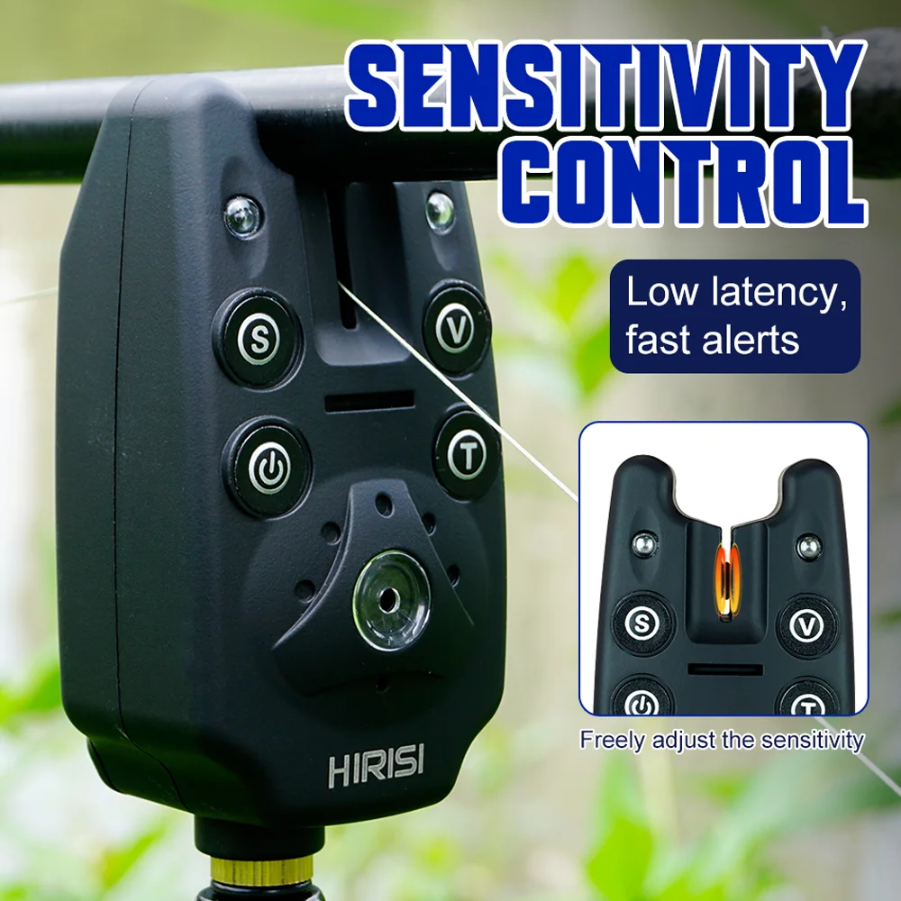 Hirisi B1101-3 Alarma de pesca sensible para picada de carpa - imagen 3