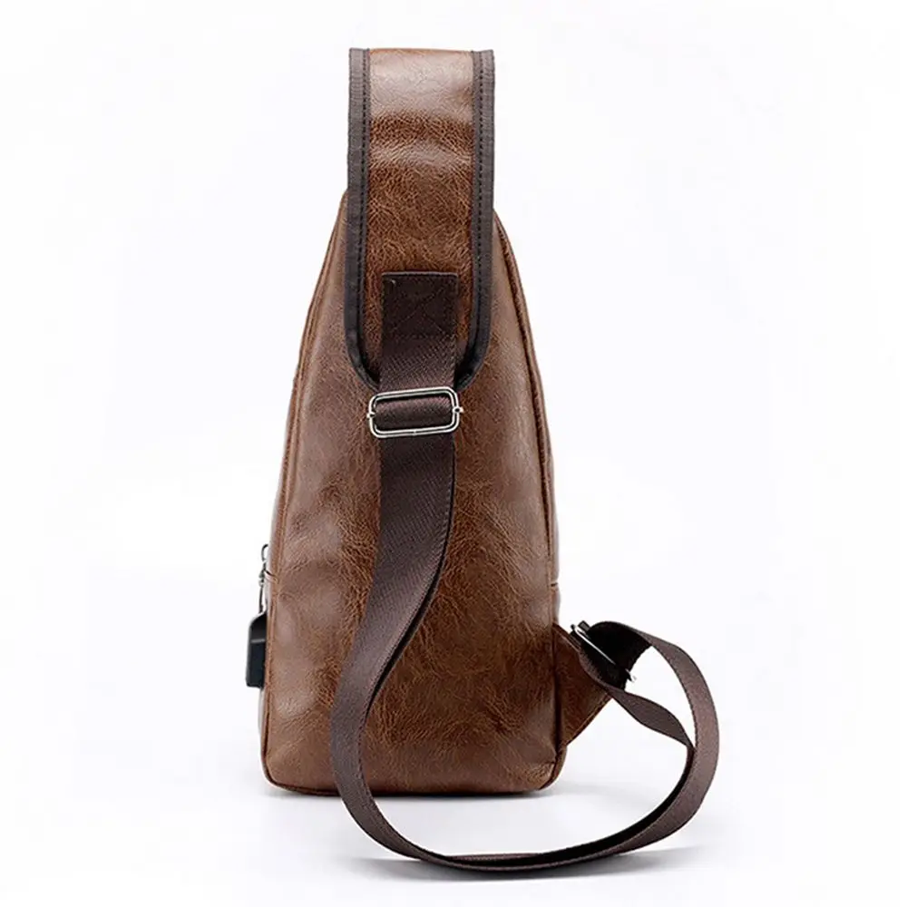 Bolso bandolera impermeable de PU para hombre – uso casual