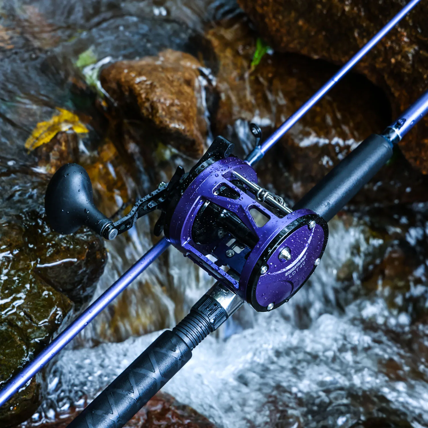Sougayilang Caña de pesca de lance largo con carrete de arrastre - imagen 5