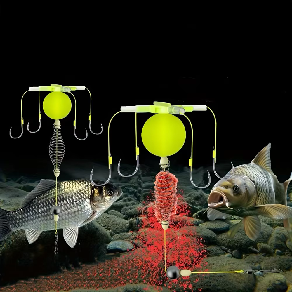 Jaula alimentadora antienrollada de acero al carbono para pesca de feeder - imagen 4