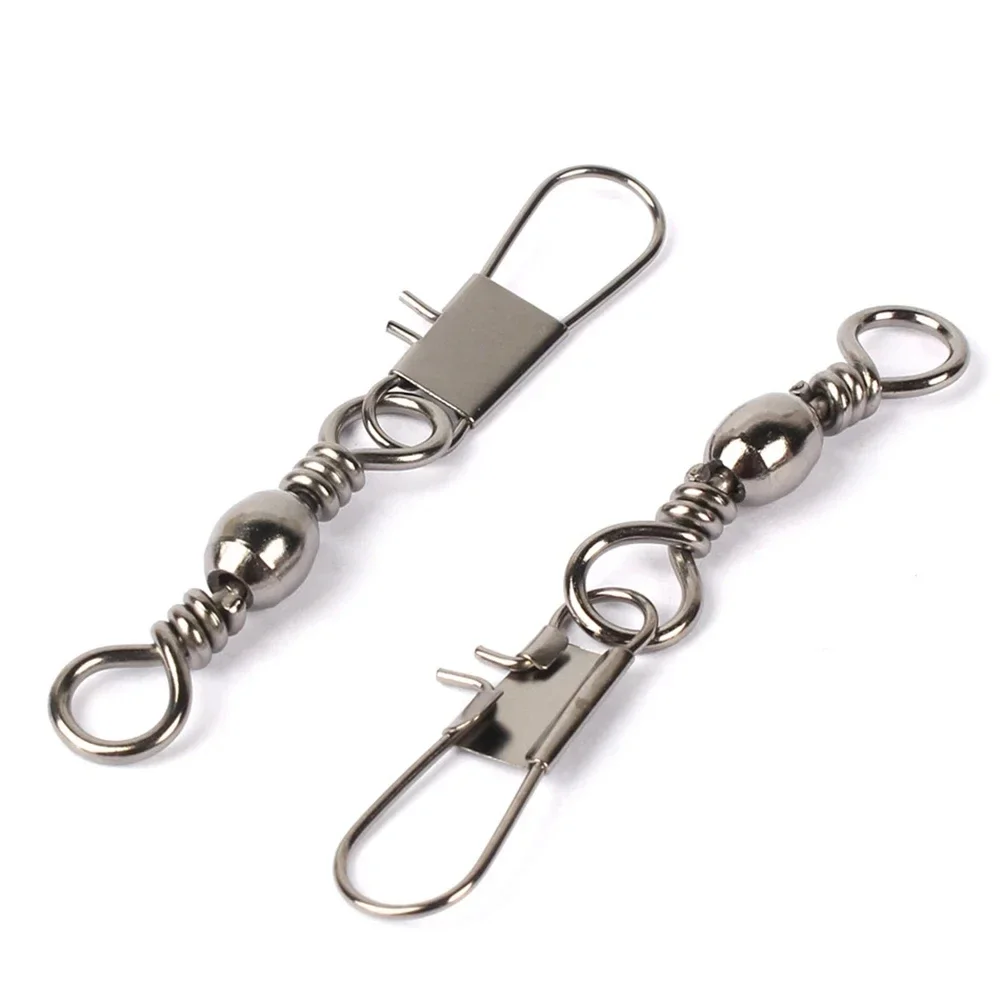 Conector Snap de acero para señuelos – Rodamiento giratorio y pin - imagen 3