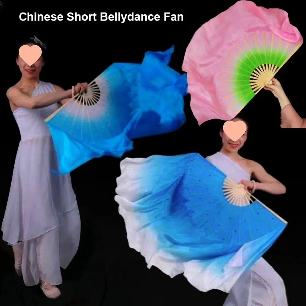 Abanicos de bambú en medio círculo para danza del vientre - imagen 4