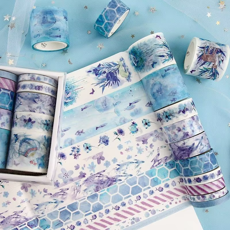 Cintas Decorativas Kawaii Serie Bosque Marino – Papel Japonés para Scrapbooking - imagen 3