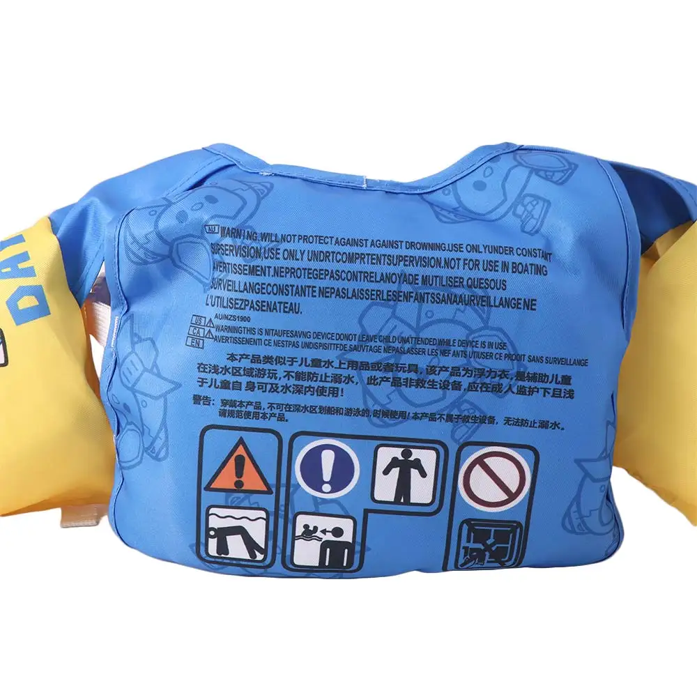 Chaleco infantil flotante con diseño cartoon