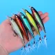 Minnow Wobbler con anzuelos de plumas Crankbait Swimbait - imagen 4