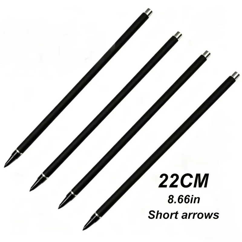 Flechas cortas de carbono mixto con punta plana reemplazable - imagen 2