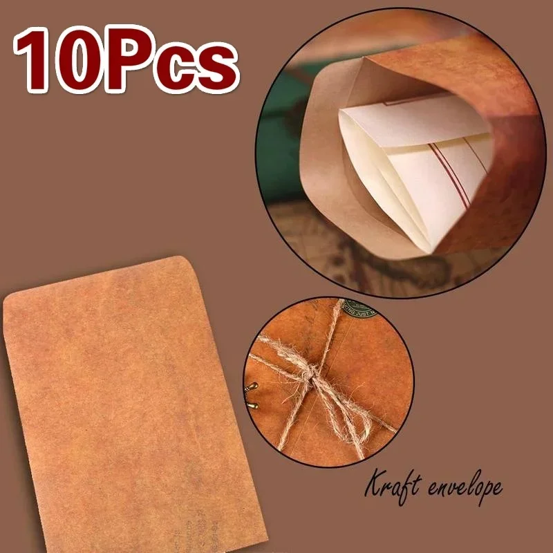Sobre de papel vintage kraft abierto