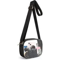 Bolso bandolera transparente impermeable para mujer